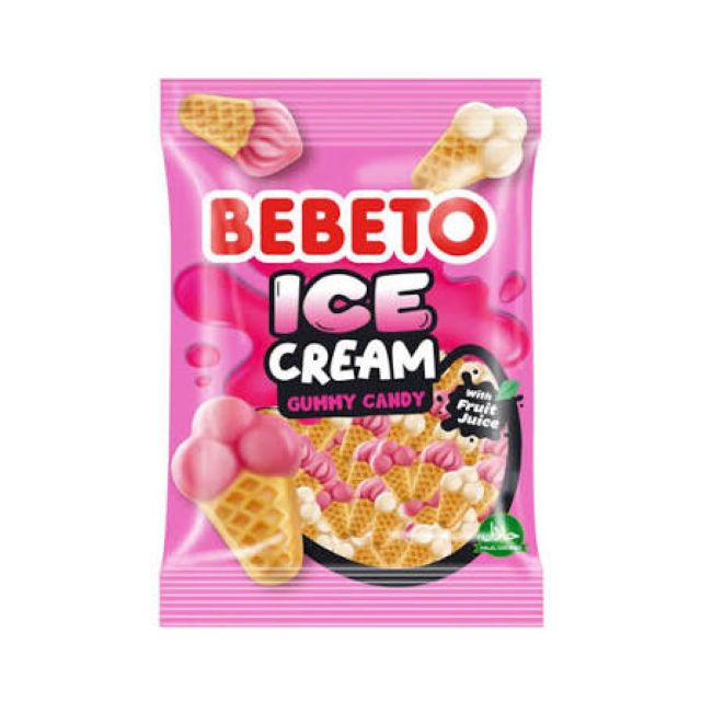 Bebeto Ice Cream Gummy Candy 80G